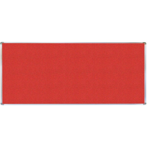 VIC Cork Bulletin Board with Euroframe Design 48"x96" Hot Salsa